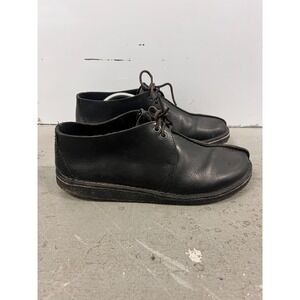 Clarks Desert Trek 78564 Boots Mens US 12M Black Leather Lace Up Ankle Chukka